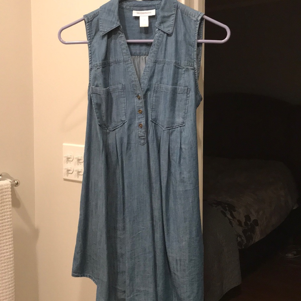 Motherhood Chambray Tunic XS